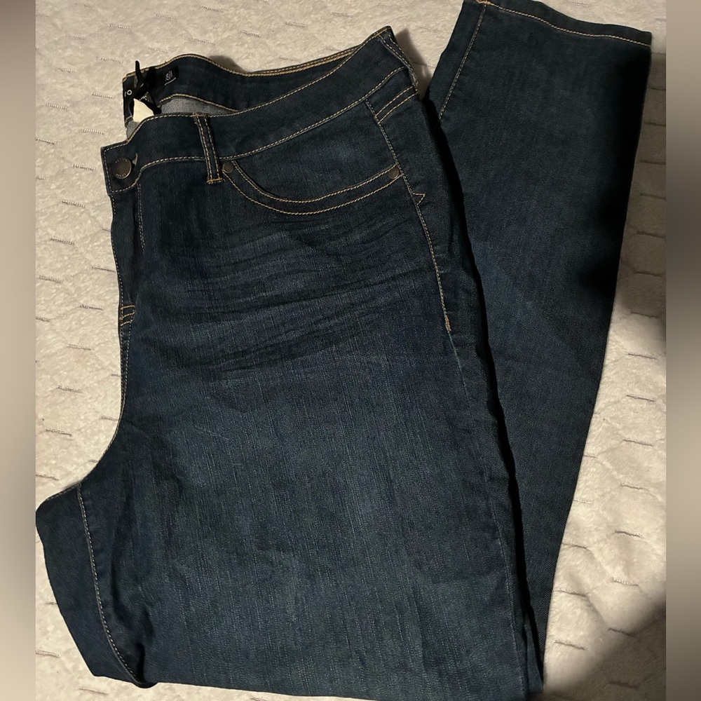 Torrid Dark Blue Straight Leg Jeans